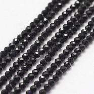Natural Spinel Bead Strands, Faceted, Round, 2mm, Hole: 0.5mm, about 183pcs/strand, 15.6 inch(G-P279-78-2mm)