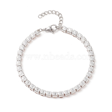 304 bracelets chaîne à maillons strass en acier inoxydable(STAS-A052-15P-C)-4