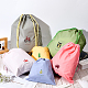 6Pcs 3 Sizes 2 Colors Polyethylene Waterproof Drawstring Storage Bags(ABAG-CN0001-47)-3
