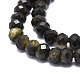 Natural Golden Sheen Obsidian Beads Strands(G-E569-I02)-3
