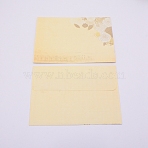 Paper Envelope, Rectangle with Flower Pattern, Cornsilk, 12.3x17.5x0.06cm, about 10pcs/bag(DIY-WH0183-90H)