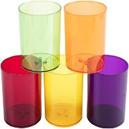 Ahandmaker Plastic Candle Cups, for Candle Making Tools, Column, Mixed Color, 53x64.5mm, Inner Diameter: 52mm, 4colors, 2pcs/color, 8pcs/set(AJEW-AM0001-01)