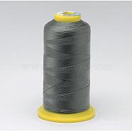 Nylon Sewing Thread, Dark Gray, 0.4mm, about 400m/roll(NWIR-N006-01X1-0.4mm)