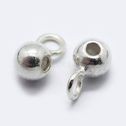 925 Sterling Silver Tube Bails, Loop Bails, Silver, 7x3.5x4mm, Hole: 1.5mm(STER-K167-047B-S)