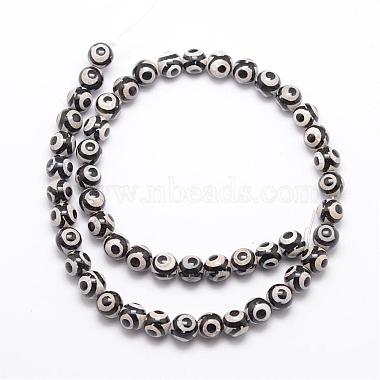 Tibetan Style 3-Eye dZi Beads(G-K166-01-8mm-L2-01)-2