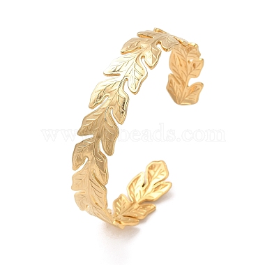 Leaf 304 Stainless Steel Cuff Bangles
