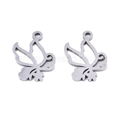 Stainless Steel Color Butterfly 201 Stainless Steel Charms