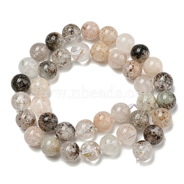 Natural Lodolite Quartz Beads Strands(G-R494-A09-04)-2