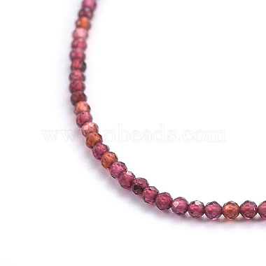 Grenat naturel colliers de perles(NJEW-F245-A10)-2