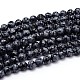 Natural Snowflake Obsidian Round Bead Strands(X-G-J303-09-8mm)-1