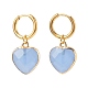 Natural Gemstone Heart Dangle Earrings(EJEW-JE05068)-3