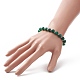 Dyed Natural Agate Beaded Stretch Bracelet(BJEW-JB09179-01)-3