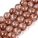 Transparent Half Spray Painted Glass Beads Strands(GLAA-Q110-02A-08)-1