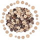 240Pcs 4 Styles 2-Hole Flat Round Coconut Buttons(BUTT-CA0001-10)-1