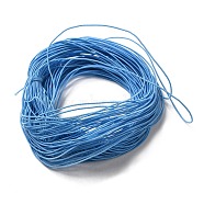 Core Spun Elastic Cord, for DIY Jewelry Making, Sky Blue, 1mm, about 22m/bundle(EC-WH0013-02K)