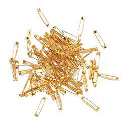 Iron Brooch Findings, Back Bar Pins, Golden, 30x5.5x6mm, Hole: 2mm, Pin: 0.5mm, 150pcs/box(IFIN-SZ0001-006G)