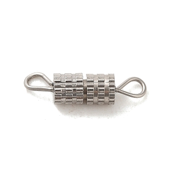 304 Stainless Steel Screw Claps, Stainless Steel Color, 16x4x4mm, Hole: 2x1.5mm