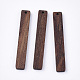 Undyed Walnut Wood Big Pendants(WOOD-T023-01)-1