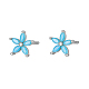 серьги-гвоздики с кубическим цирконием(FY1254-9)-1