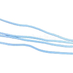 Nylon Elastic Cords, Twist Cord, Round, Aqua, 2.5mm(OHAR-TAC0006-01B)