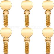 Brass Neck Receiver Tightening Screws, Saxophone Clarinet Ligature Screws, Golden, 27.5mm(AJEW-WH0307-19)