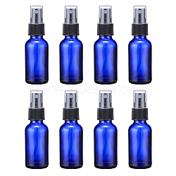 30ml Glass Spray Bottle, with Plastic Caps, for Essential Oil, Lotion, Cosmetic, Blue, 10.4x3.3cm, Capacity: 30ml(1.01 fl. oz)(MRMJ-WH0011-E01-30ml)