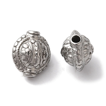 Non-Tarnish 304 Stainless Steel Beads, Lantern, Stainless Steel Color, 10x8x7mm, Hole: 1.6mm