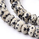 Natural Dalmatian Jasper Beads Strands(G-O162-02-5x8mm)-3