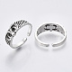 Tibetan Style Alloy Finger Cuff Rings(TIBE-R318-10-RS)-2