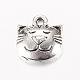 Tibetan Style Alloy Kitten Charms(TIBE-T003-067AS-FF)-1