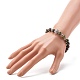 Perles de pierres précieuses naturelles et synthétiques stretch bracelst pour hommes femmes(BJEW-JB06703)-5