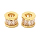 Rack Plating Brass Cubic Zirconia European Beads(KK-R147-02G)-2