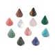 Natural & Synthetic Mixed Gemstone Circular Cone Ornament(G-K359-01B)-1