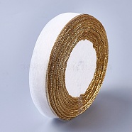 Organza Polyester Ribbon, Sparkle Ribbon, White, 3/4 inch(20mm), about 50yards/roll(45.72m/roll)(ORIB-WH0004-01A)