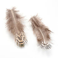 Chicken Feather Costume Accessories, Camel, 60~70x25~30mm(X-FIND-R038-09)