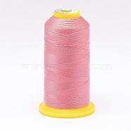 Nylon Sewing Thread, Pink, 0.4mm, about 400m/roll(NWIR-N006-01A-0.4mm)