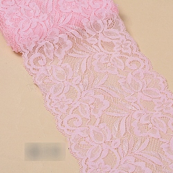 Lace Trim, Polyester Ribbon for Jewelry Making, Pink, 5-7/8 inch(150mm)(OCOR-WH0060-17E-13)