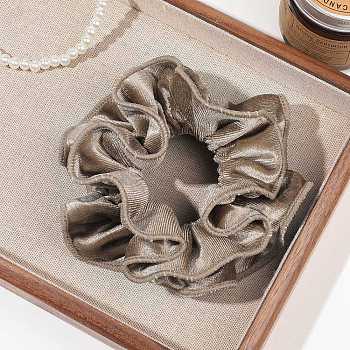 Velvet Hair Accessories, for Girls or Women, Scrunchie/Scrunchy Hair Ties, Rosy Brown, 130mm