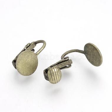 Iron Clip-on Earring Settings(KK-R071-05AB)-2