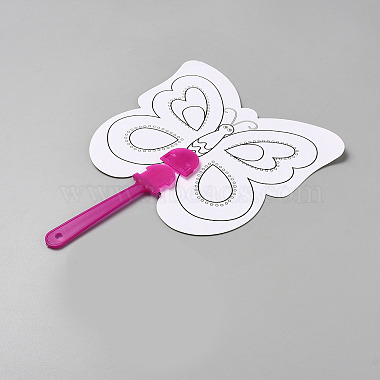 Paper Hand Held Fan(DIY-WH20001-27E-01)-2