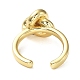 Rack Plating Brass Knot Open Cuff Rings for Women(RJEW-Q777-06G)-3