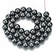 Non-magnetic Synthetic Hematite Beads Strands(G-Q892-10mm)-3
