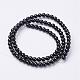 Natural Black Onyx Round Beads Strands(GSR4mmC097)-3