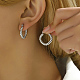 304 Stainless Steel Hoop Earrings(YY3113-1)-2