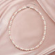 6mm Round Shell Pearl Beaded Necklaces(NJEW-L125-009P-01)-2