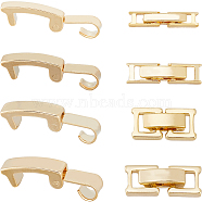 24Pcs 8 Styles Eco-Friendly Brass Watch Band Clasps, Long-Lasting Plated, Real 24K Gold Plated, 10~17x1.8~7.5x4nm, 3pcs/style(KK-SC0004-13)