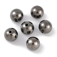 CCB Plastic Round Beads, Gunmetal, 11.5mm, Hole: 2mm(ALUM-U001-08A-07)