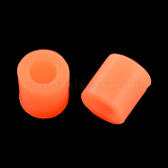 Melty Mini Beads Fuse Beads Refills, Tube, Coral, 3~3.3x2.5~2.6mm, about 40000pcs/500g(DIY-R013-2.5mm-A12)