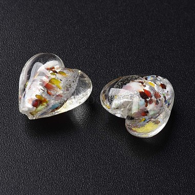 Perles de verre en feuille d'argent au chalumeau faites à la main(FOIL-T005-01D)-3