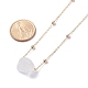 Ожерелье с подвеской из натурального кварца и хрусталя для женщин(NJEW-JN03781-02)-3